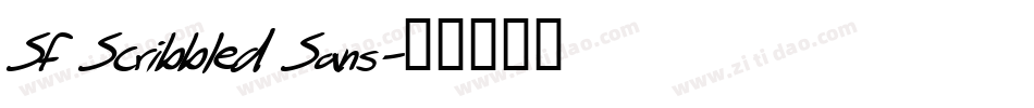 SF Scribbled Sans字体转换